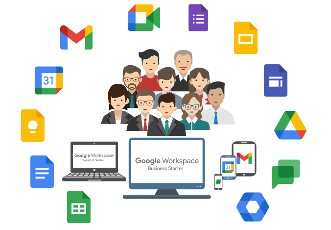 Google Workspace Business Starterで、もっと自由な働き方を